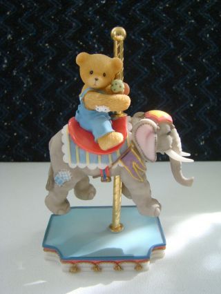 Cherished Teddies Ivan Carousel Teddy and Elephant by Enesco 1999 589969 4