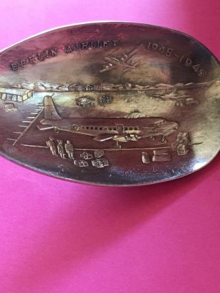 Harry S.  Truman Berlin Airlift 1948 - 49 Souvenir Spoon WM Rogers IS Silverplate 4