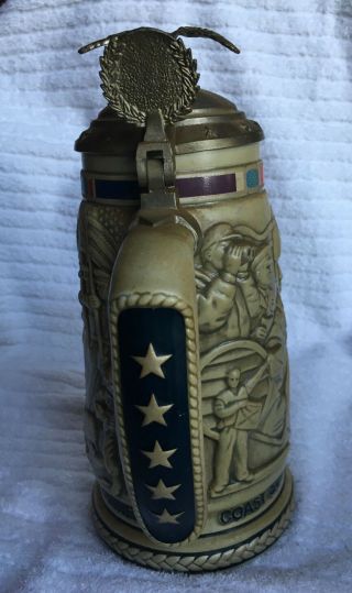 Avon Tribute To The American Armed Forces Stein Handcrafted Brazil Collectible