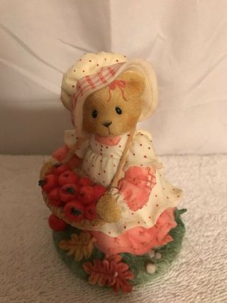 Pre Owned Cherished Teddies Figure Hannah Thanksgiving Themed