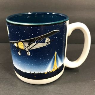 1988 Smithsonian Institution Spirit Of St Louis Charles Lindbergh Coffee Mug Cup