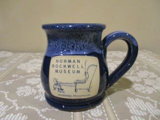 Norman Rockwell Museum Souvenir Coffee Mug,  Deneen Pottery Hand Thrown 2013 (1pc)