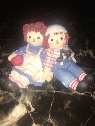 Raggedy Ann & Andy “forever True” Figurine - Simon & Schuster Collectible