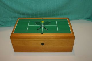 Vintage Cedar Chest By Lane Sport Box Tennis Rackets Has Key 9 " X5 " X3 "