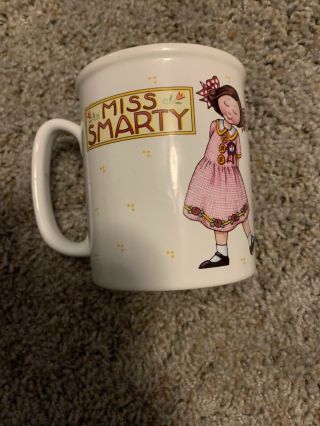 Me Mary Engelbreit Miss Smarty School Girl Ceramic Tea Coffee Cup Mug