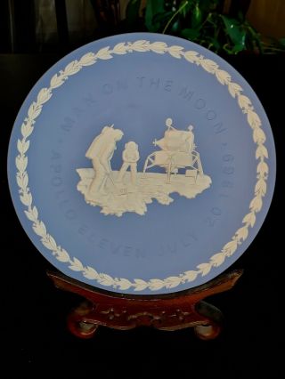Wedgewood Apollo 11 Blue Jspwr.  Man On Moon Landing Plate & other Apollo plate 2