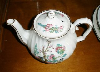 Sadler Indian Tree Teapot 2 Cup Small Teapot Vintage 3