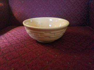 Longaberger Woven Traditions Pottery Butternut (yellow) 6 " Cereal/soup Bowl Usa