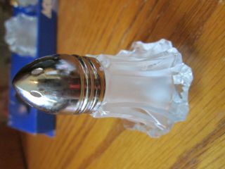 Set of 4 Hand Made Crystal Salt and Pepper Shakers 2 1/4 