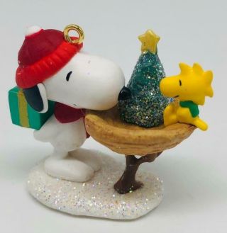 2009 Winter Fun With Snoopy Hallmark Ornament Miniature 12 Peanuts