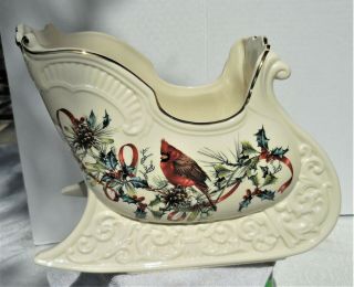 Lenox Winter Greetings Sleigh Designed By Catherine Mcclung