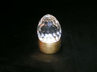 Swarovski French Crystal Multi Faceted Egg Paperweight 2.  5 "