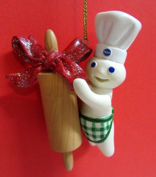 Danbury Rolling Pin Pillsbury Dough Boy Hanging Ornament