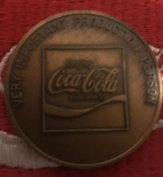 Coca Cola Employee Bronze Round Bar Coin Token Medal Medallion 1976 Liberty Bell 2