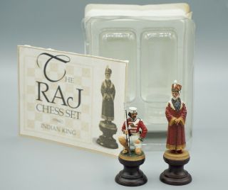 1987 Franklin Raj Chess Set Forces Of The Rebellion Indian King & Pawn 3