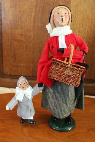 Byers Choice Vintage 1994 " Nanny With Toddler " -
