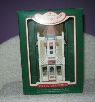 Hallmark Ornament - Nostalgic Houses & Shops - Christmas Candy Shoppe - 1986