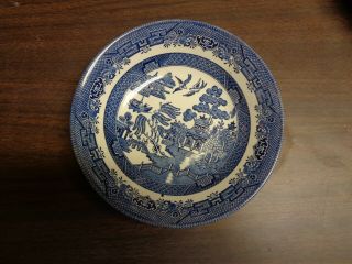 Churchill Of England 9 " Blue Willow Round Serving Bowl