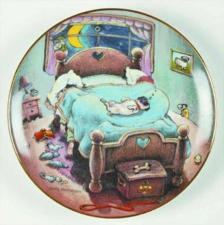 Danbury Bed Hog Pug Plate Gary Patterson Collector Plate Limited Edition - E