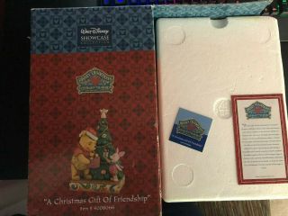 Jim Shore Disney Traditions " A Christmas Gift Of Friendship " -