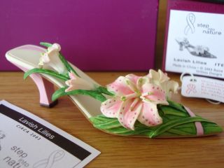 Just The Right Shoe - Lavish Lilies,  2003 Breast Cancer Awareness Shoe