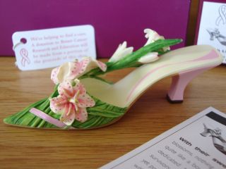 Just The Right Shoe - Lavish Lilies,  2003 Breast Cancer Awareness shoe 4
