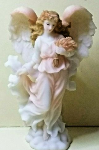 Seraphim Angel Autumn Beauty Heather 84849 4.  5 " Tall 2001 By Roman,  Inc.