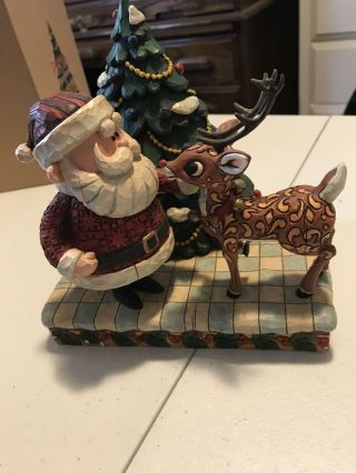 Jim Shore Rudolph & Santa 4008338 Rudolph The Red - Nosed Reindeer Tradition