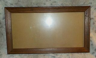 Vintage Rustic Wood Frame,  7 " X 14 ",  Reg Clear Glass,  Flexible Staples On Back