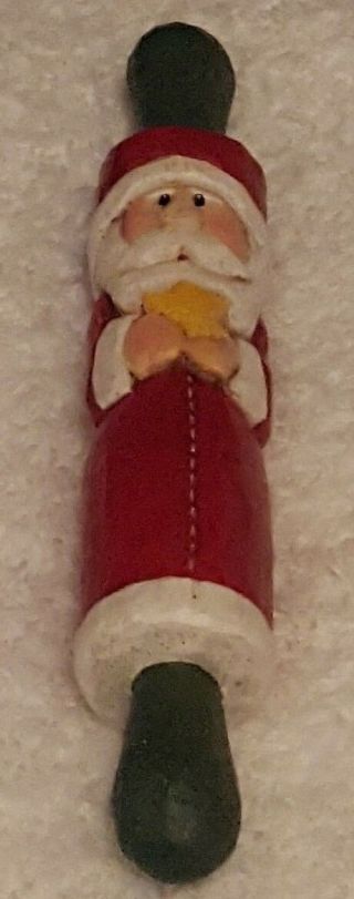 Midwest Of Cannon Falls Eddie Walker Santa Rolling Pin Christmas Ornament