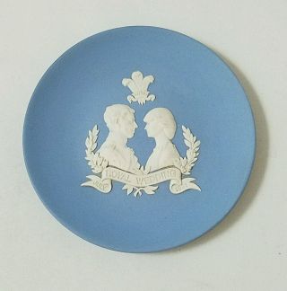 Wedgewood Royal Wedding July 1981 Small Decorative Blue Plate Diana And Charles