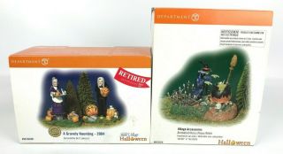 Department 56 Halloween Animated Hocus Pocus Witch & A Gravely Haunting 2004