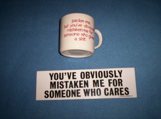 Vintage Fpc England Coffee Cup/mug & Bumper Sticker - You 