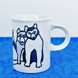 Marc Tetro Canada Husky / Huskies Dog Mug 4 Inches By Danesco Inc.