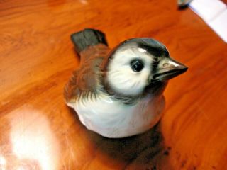 Vintage Goebel Hummel Sparrow Chickadee Bird Figurine Cv79 W Germany Brown