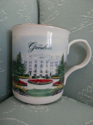 The Greenbrier Luxury Resort,  West Virginia,  Porcelain Mug Cup,  Golf,  Hunting