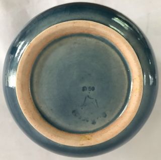 Vintage Blue Porcelain Vase/Ginger Jar - Marked - 5.  5” 5