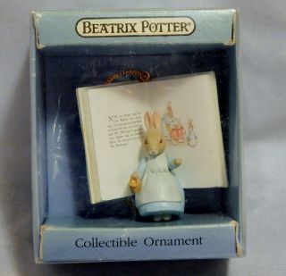 Schmid Beatrix Potter Ornament Mrs.  Rabbit With Book