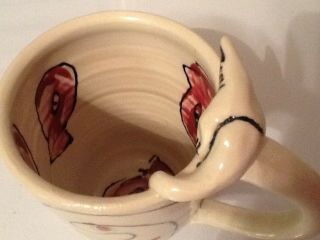 Large Hand Painted Cat Mugs By Cindy J.  Collectibles 4