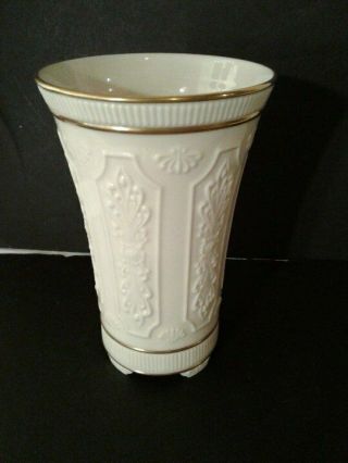 Lenox " Versailles " Large 8.  75 " Embossed Vase Made In Usa