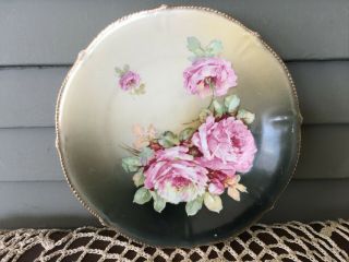 Vintage Decorative Plate Bavaria Hand Painted Floral Design