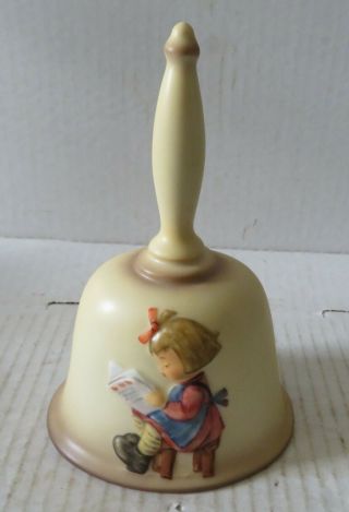 Vintage M.  I.  Hummel Goebel Handcrafted Annual Bell 1990 “ What’s New? “hum 712