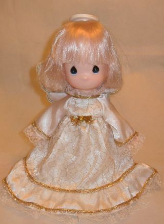 Vintage Precious Moments Angel Christmas Tree Topper Doll Figurine 9 "