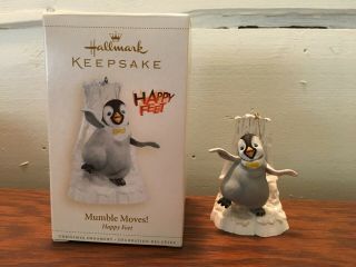 2006 Hallmark Keepsake Christmas Ornament Happy Feet Penguin Mumble Moves