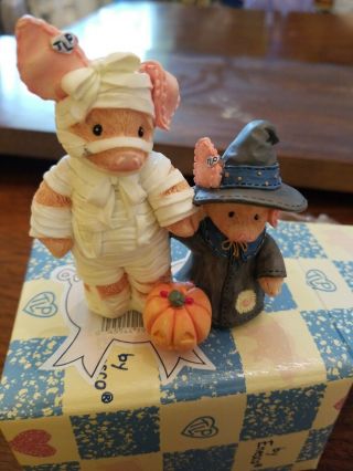 You Are Such A Treat This Little Piggy Mummy Pig Halloween Figurine 145734 Nib