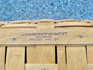 Vintage LongaBerger HandWoven Basket 2