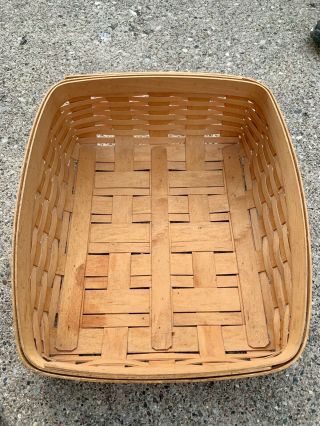 Vintage LongaBerger HandWoven Basket 3