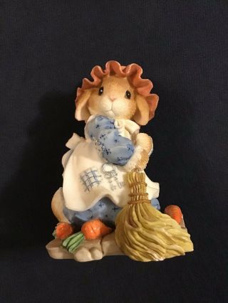 Enesco My Blushing Bunnies Figurine “swept Up In The Blessings Of Fall” 1997