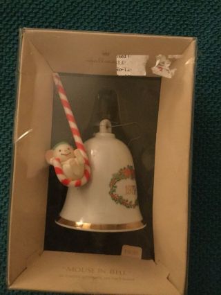 1979 Vintage Hallmark Keepsake Ornament Nib,  Mouse In Bell