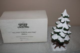 Dept 56 Snow Village Accessory 1992 Village Porcelain Pine Small 52191 - 1 Retired
